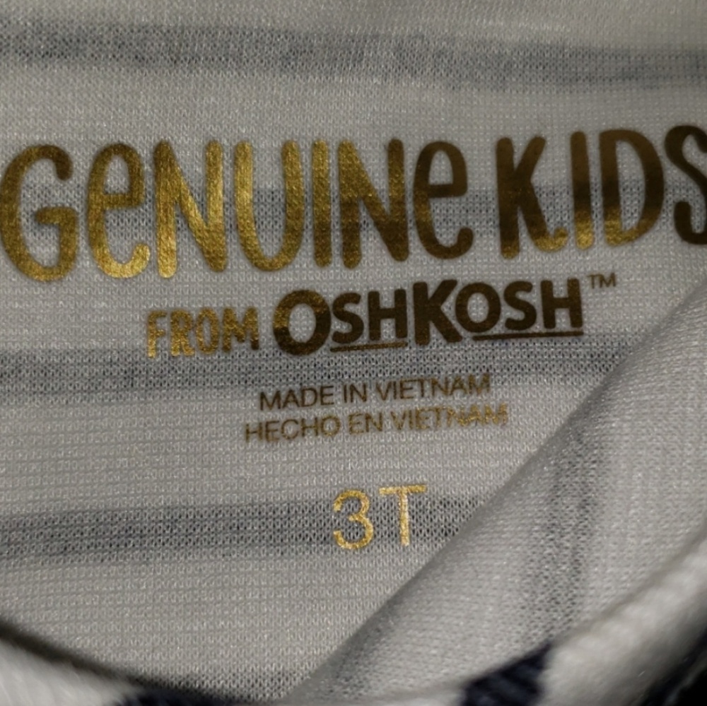 OSHKOSH | Navy Striped Yellow Bow Dress - Picture 3 of 7